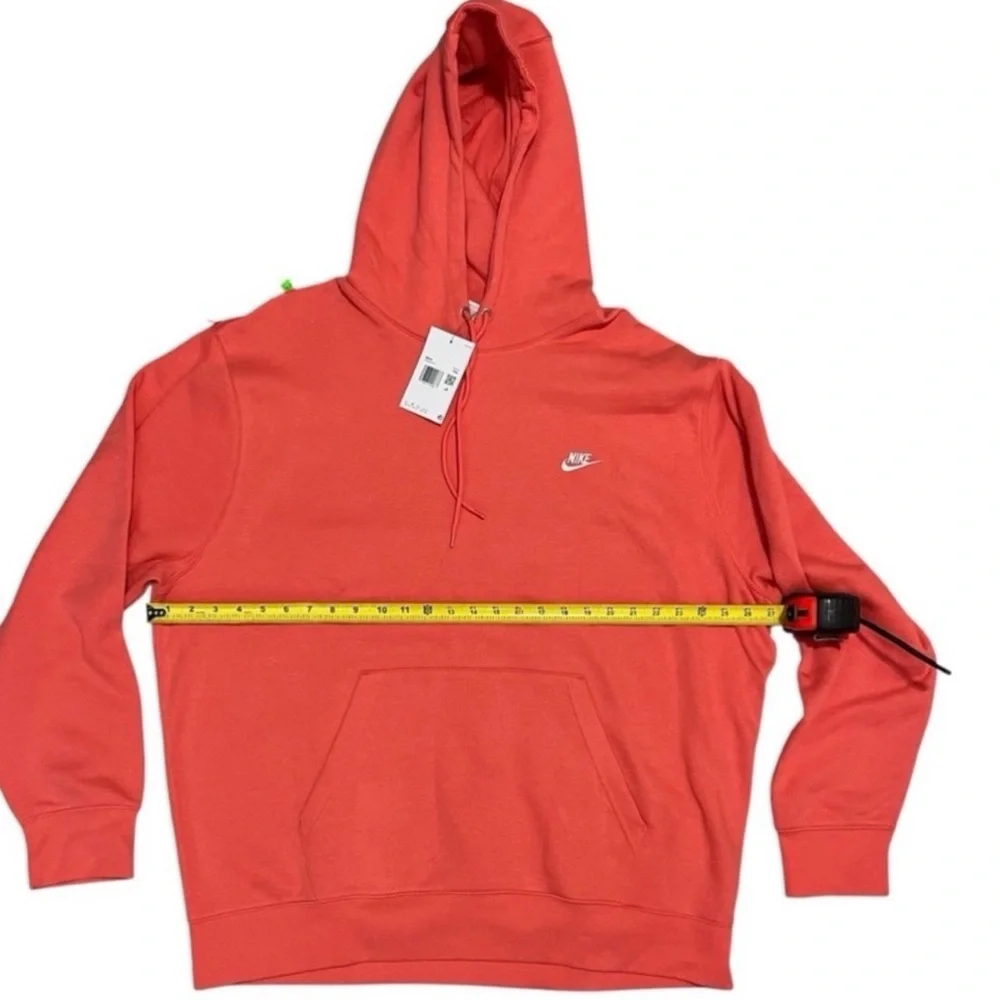 Nike Men’s Fleece Orange Hoodie Pullover Salmon XXL NEW WITH TAG